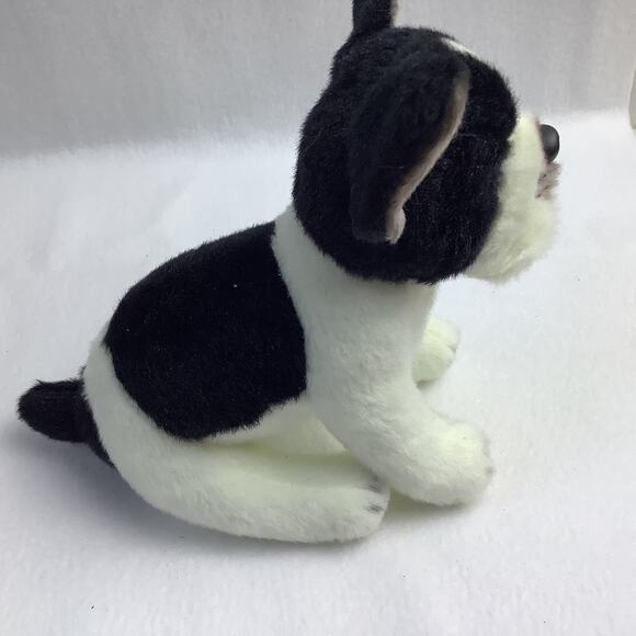Bearington Collection Boston Terrier French Bulldog Realistic Plush Dog Toy NWT - Picture 2 of 7